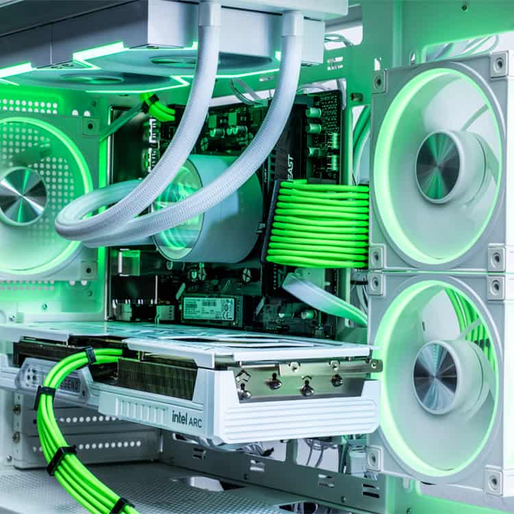 Zelený PSU kabel UltraComp